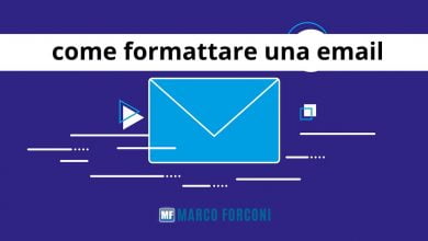 come formattare email