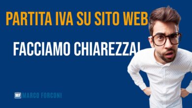 Partiva iva sito web obbligatoria